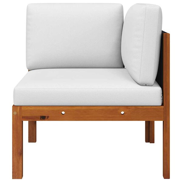 vidaXL H&ouml;rnsoffor f&ouml;r tr&auml;dg&aring;rden 2 st med kuddar tr&auml; akacia och rep