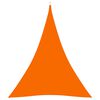 vidaXL Solsegel oxfordtyg trekantigt 3x4x4 m orange