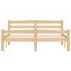 vidaXL Sängram med 2 lådor massiv furu 140x200 cm