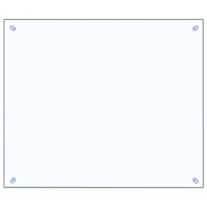 vidaXL St&auml;nkskydd transparent 70x60 cm h&auml;rdat glas