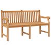 vidaXL Tr&auml;dg&aring;rdsb&auml;nk 150 cm massiv teak