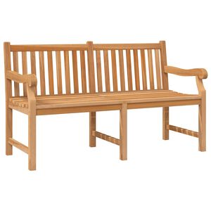 vidaXL Tr&auml;dg&aring;rdsb&auml;nk 150 cm massiv teak