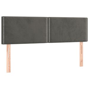 vidaXL S&auml;nggavlar m&ouml;rkgr&aring; 144x5x78/88 cm sammet
