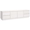 vidaXL Tv-b&auml;nk vit 176x37x47,5 cm massiv furu