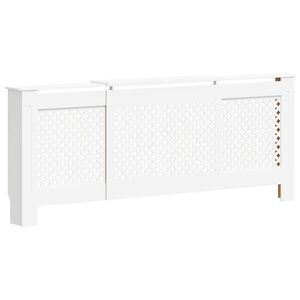 vidaXL Elementskydd MDF vit 205 cm