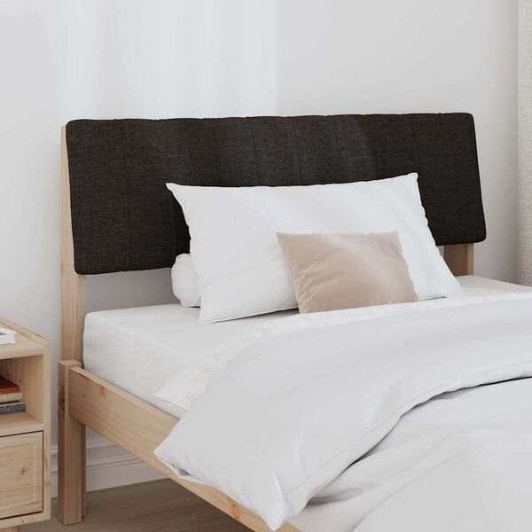 vidaXL Kl&auml;dd s&auml;nggavel Svart 100 cm Massiv furu