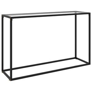 vidaXL Konsolbord transparent 120x35x75 cm h&auml;rdat glas