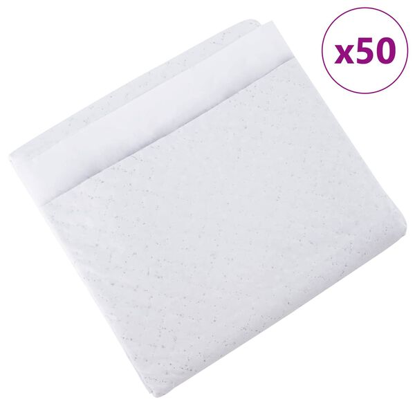 vidaXL Träningspad för djur Enfärgad 50 pcs 60 x 45 cm