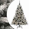 vidaXL Konstgjord julgran med julkulor 120 cm 150 LED-lampor Varmvit