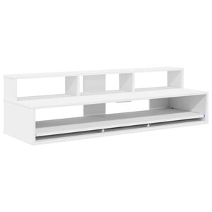 vidaXL Studio skrivbord Vit 130 x 42,5 x 36 cm Konstruerat tr&auml;