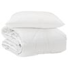 vidaXL &Aring;ret runt duvet med kudde 2 st Vit Mikrofiber