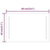 vidaXL Badrumsspegel LED 60x40 cm