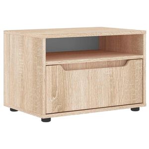 vidaXL TV-b&auml;nk VISNES Sonoma ek 60x40x38 cm konstruerat tr&auml;