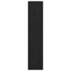 vidaXL Rumsavdelare Bokhylla Svart Ek 131,5 x 29 x 131,5 cm