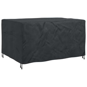 vidaXL M&ouml;bel&ouml;verdrag Enf&auml;rgad Svart 180 x 120 x 74 cm 420D