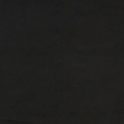 vidaXL Pocketresårmadrass svart 120x200x20 cm sammet