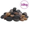 vidaXL Polerad sm&aring;sten 10 kg blandade f&auml;rger 5-8 cm