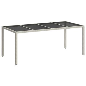 vidaXL Tr&auml;dg&aring;rdsbord Vit 190 x 90 x 75 cm konstrotting