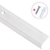 vidaXL Trappnäsor i L-form 15 st aluminium 90 cm silver