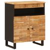 vidaXL Sidokabinett Brun 60 x 33 x 75 cm Massivt mangotr&auml;