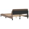 vidaXL Bed Frame "Dover" Cappuccino 120x200 cm Faux Leather