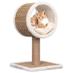 vidaXL Kattm&ouml;bel med tunnel och leksak 56 cm sj&ouml;gr&auml;s