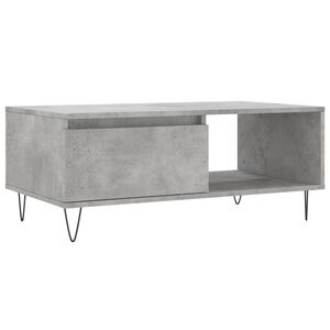 vidaXL Soffbord betonggr&aring; 90x50x36,5 cm konstruerat tr&auml;