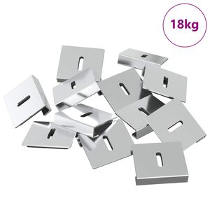 vidaXL Spegelh&aring;llarbracket 340 Nickel 35 x 30 x 8,3 mm St&aring;l