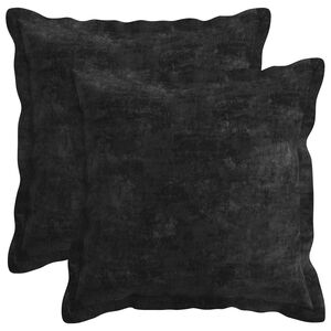 vidaXL Kudd&ouml;verdrag 6 st HOUTEN Antracit 35 x 35 cm Chenilletyg