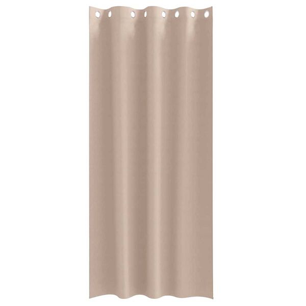 vidaXL M&ouml;rkl&auml;ggningsgardiner med Ringar 2 pcs Taupe 225 x 140 cm