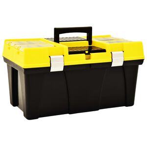 vidaXL Verktygsl&aring;da plast 595x337x316 mm gul