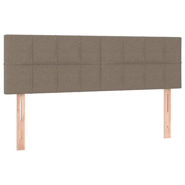 vidaXL Huvudgavlar 2 st taupe 72x5x78/88 cm tyg