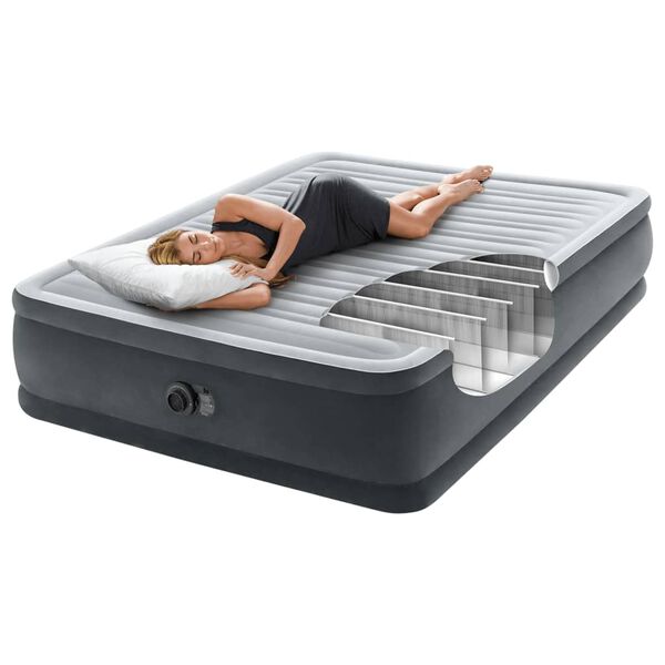 Intex Luftmadrass Dura-Beam Deluxe Comfort Plush Queen 152x203x46 cm