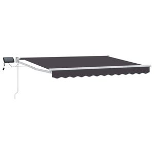 vidaXL Manuell utdragbar markis med LED-lampor 3,5 x 2 m