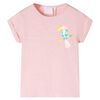 vidaXL T-shirt f&ouml;r barn ljusrosa 116