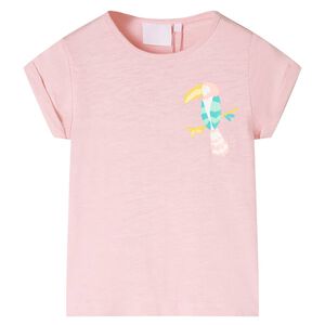 T-shirt f&ouml;r barn ljusrosa 116