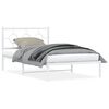 vidaXL S&auml;ngram med huvudgavel metall vit 107x203 cm