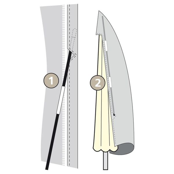 Eurotrail Parasoll&ouml;verdrag 240x45 cm gr&aring;