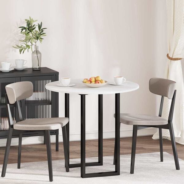 vidaXL Bordsskiva Vit 80 x 80 x 1,5 cm Konstruerat tr&auml;