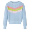 Stickad tr&ouml;ja f&ouml;r barn bl&aring; 128