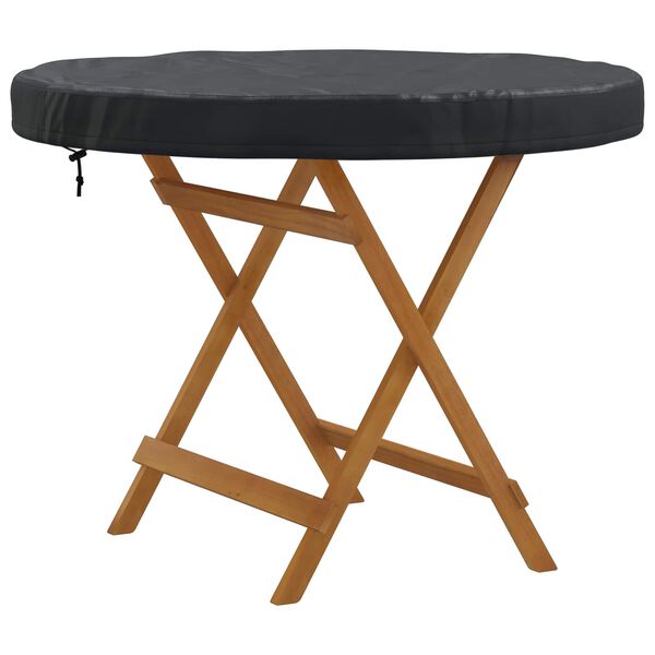 vidaXL Utebordsskydd Svart 92 x 92 x 10 cm 600D Oxford Tyg