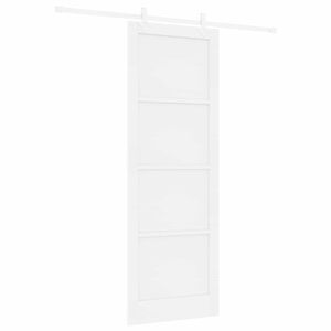 vidaXL Skjutd&ouml;rr Vit 83 x 232 cm Massiv furu