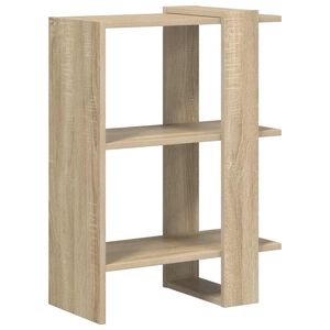 vidaXL Hyllsystem 2 niv&aring;er 52 x 25 x 71,5 cm Konstruerat tr&auml; Sonoma-ek