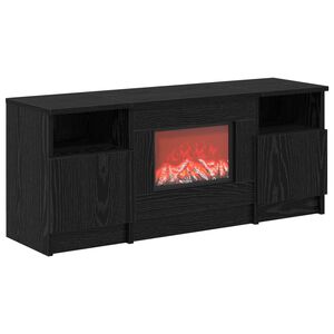 vidaXL Elektrisk eldstad Svart ek 98 x 28,5 x 40,5 cm Konstruerat tr&auml;