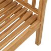 vidaXL Trädgårdsbänk Brun 120 x 53.5 x 85 cm Massivt teakträ