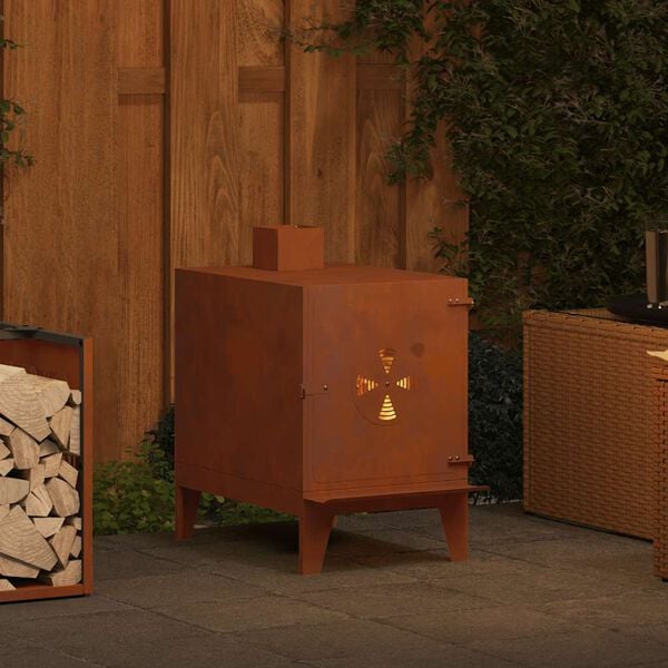 vidaXL Campingspis 35x50x60 cm r&ouml;sttr&ouml;gt st&aring;l