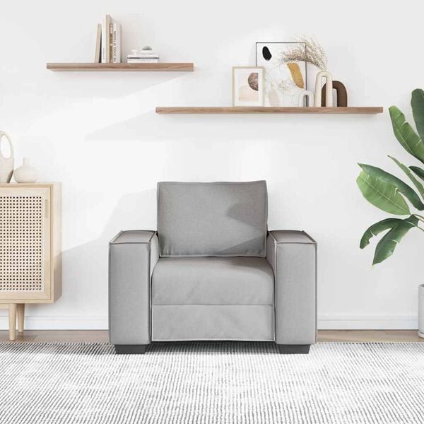 vidaXL Soffa molngr&aring; 100x78x84 cm tyg