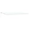 vidaXL Utdragbar markis Vit 600 &times; 350 cm Polyester och aluminium