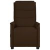 vidaXL Massagefåtölj med uppresningshjälp brun konstläder