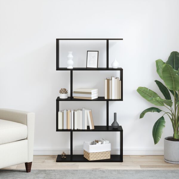 vidaXL Boksk&aring;p Svart Ek 70 x 24 x 129 cm Konstruerat tr&auml;